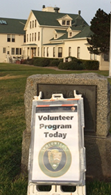 Volunteer Program Sign Fort Mason